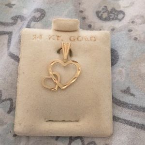 Gold heart charm